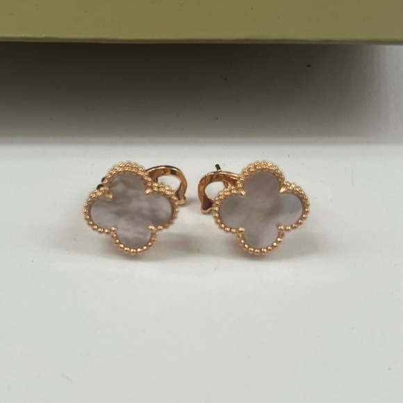 Van Cleef Arpels mother of pearl earrings